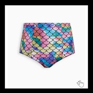 Torrid High Waist Rainbow Mermaid Bikini Swim Bottom